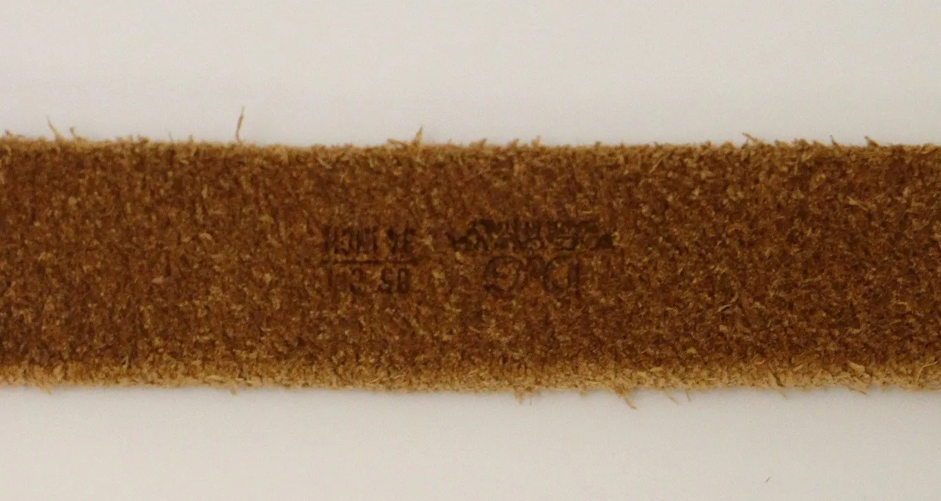 Brown Leather Logo Belt