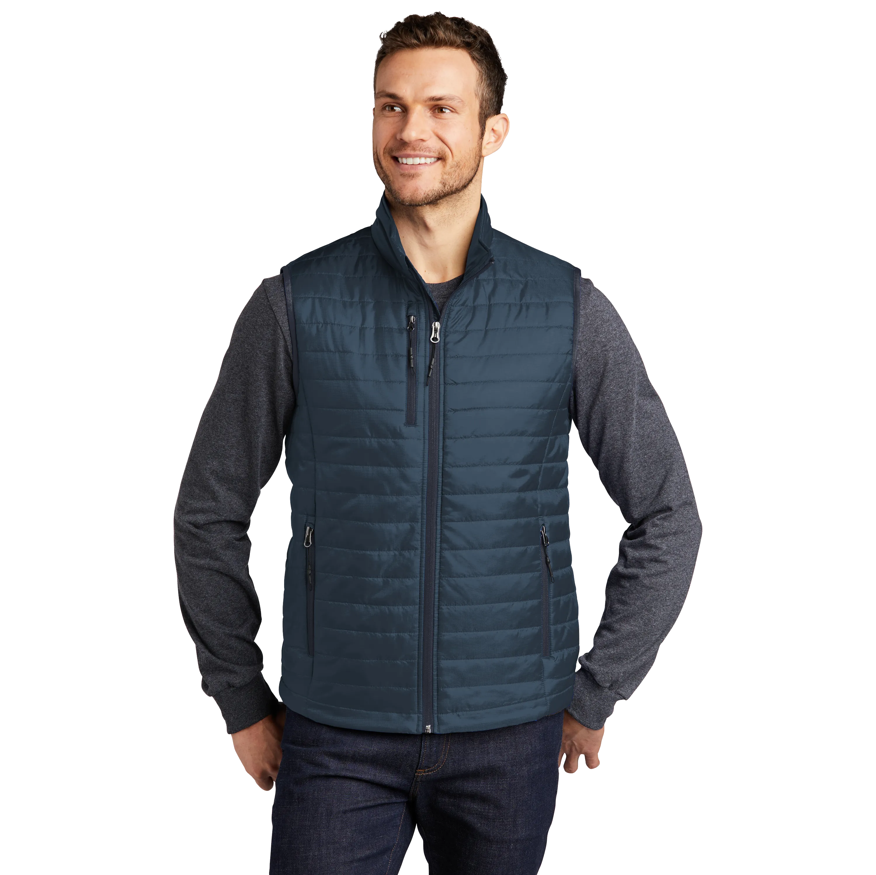 C2058M Mens Packable Puffy Vest