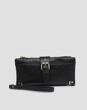 Candence Buckle Wallet- Black