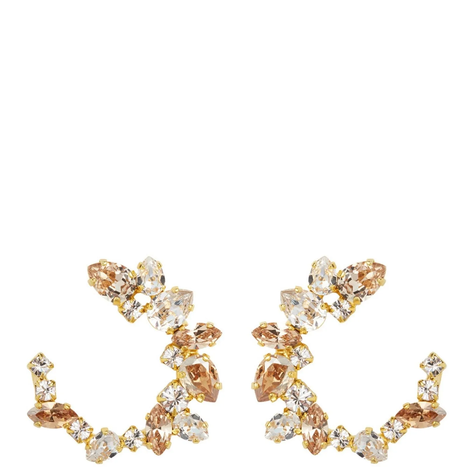 Caroline Svedbom Gold Calliope Earrings - Golden Combo