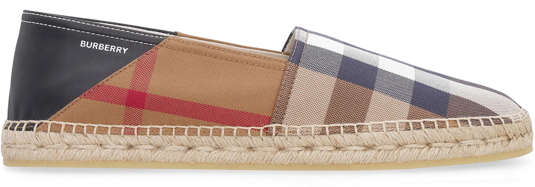 Checked canvas espadrilles
