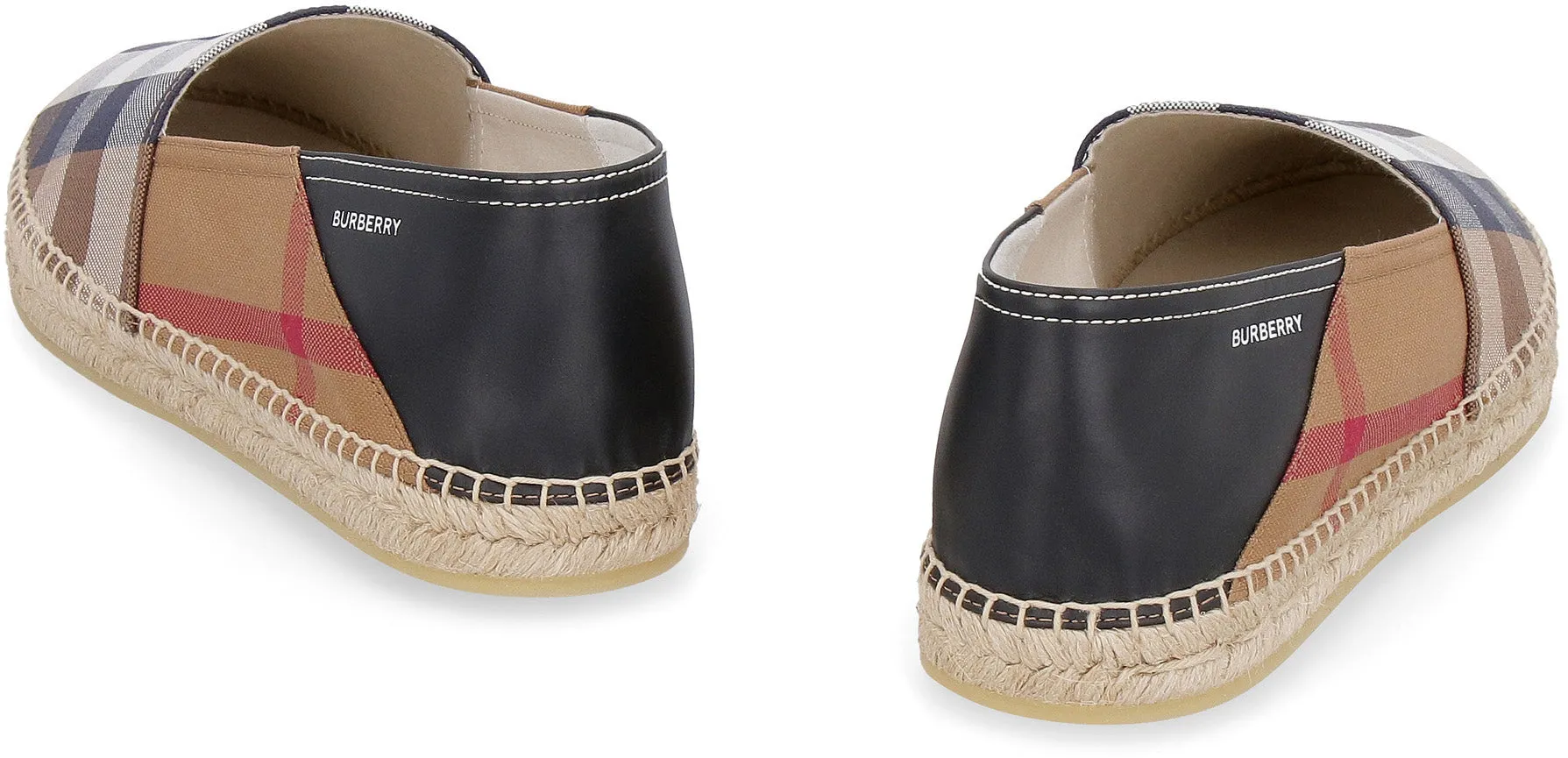 Checked canvas espadrilles