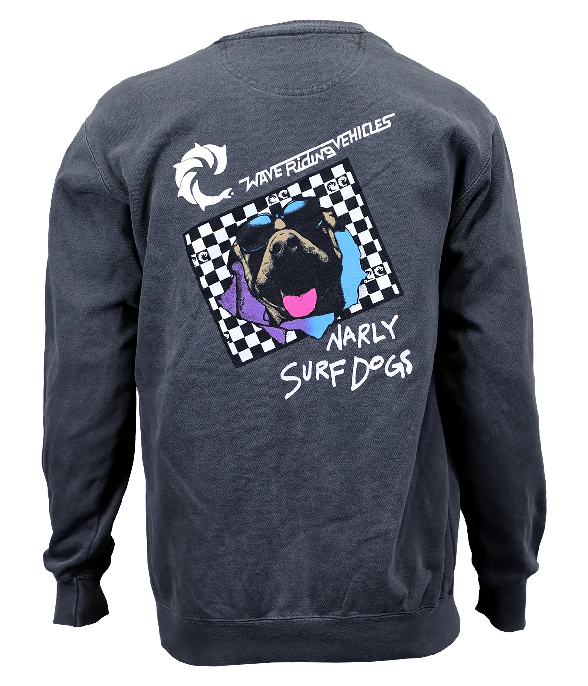 Checker Narly Dog Crew Sweatshirt