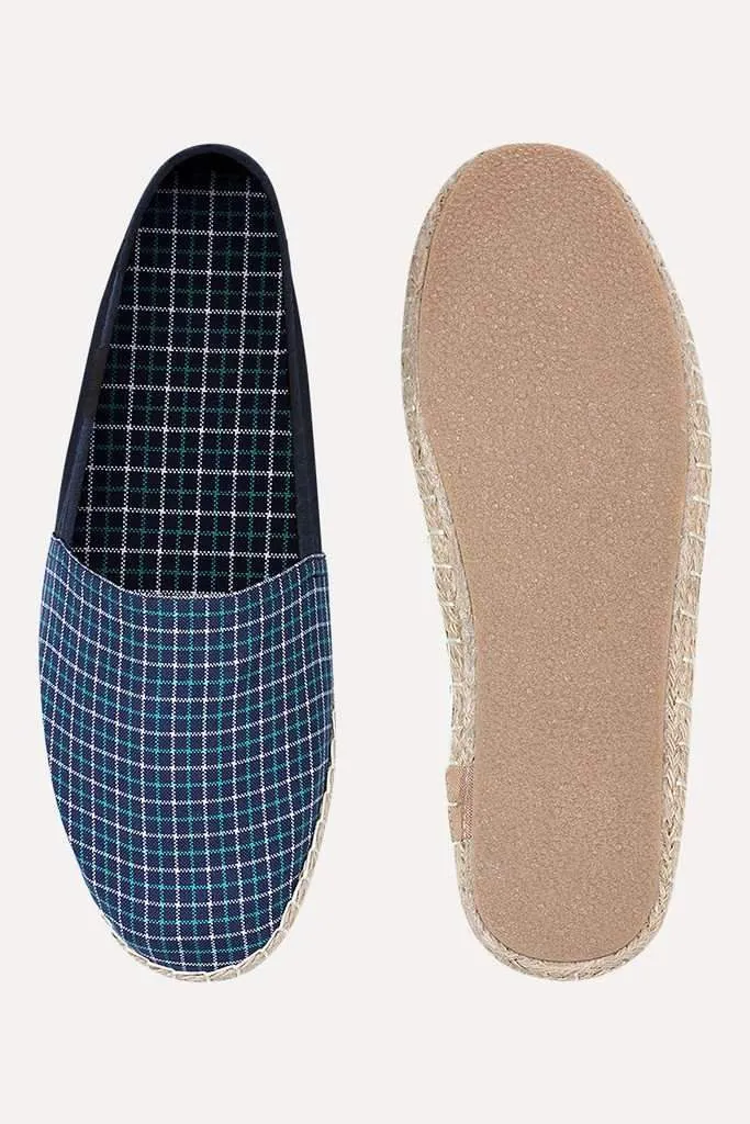 Checkered Print Espadrilles