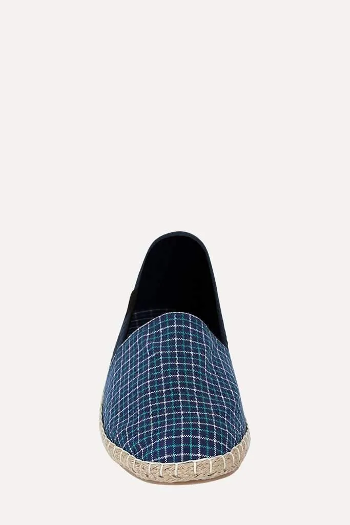 Checkered Print Espadrilles