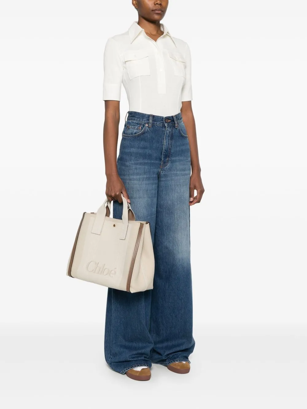 Chloé carry canvas tote