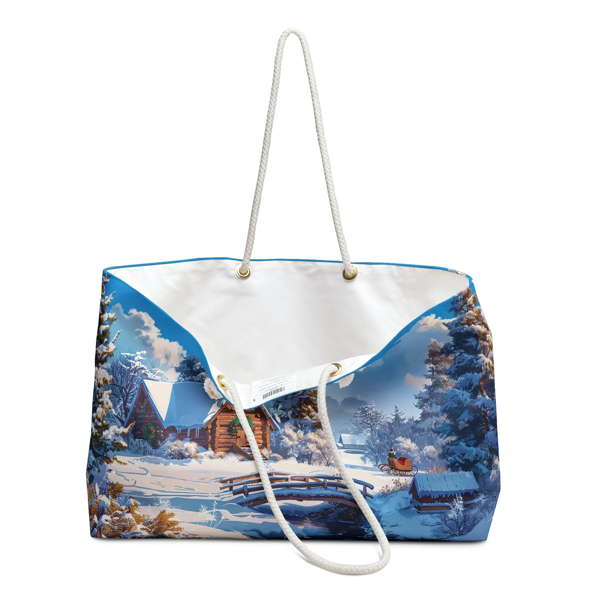 Christmas Season Weekender Bag - Carry the Magic of Christmas with You – Your Perfect Holiday Getaway Bag!