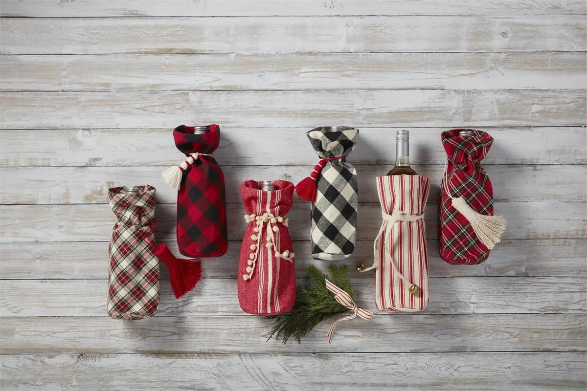 Christmas Wine Bags