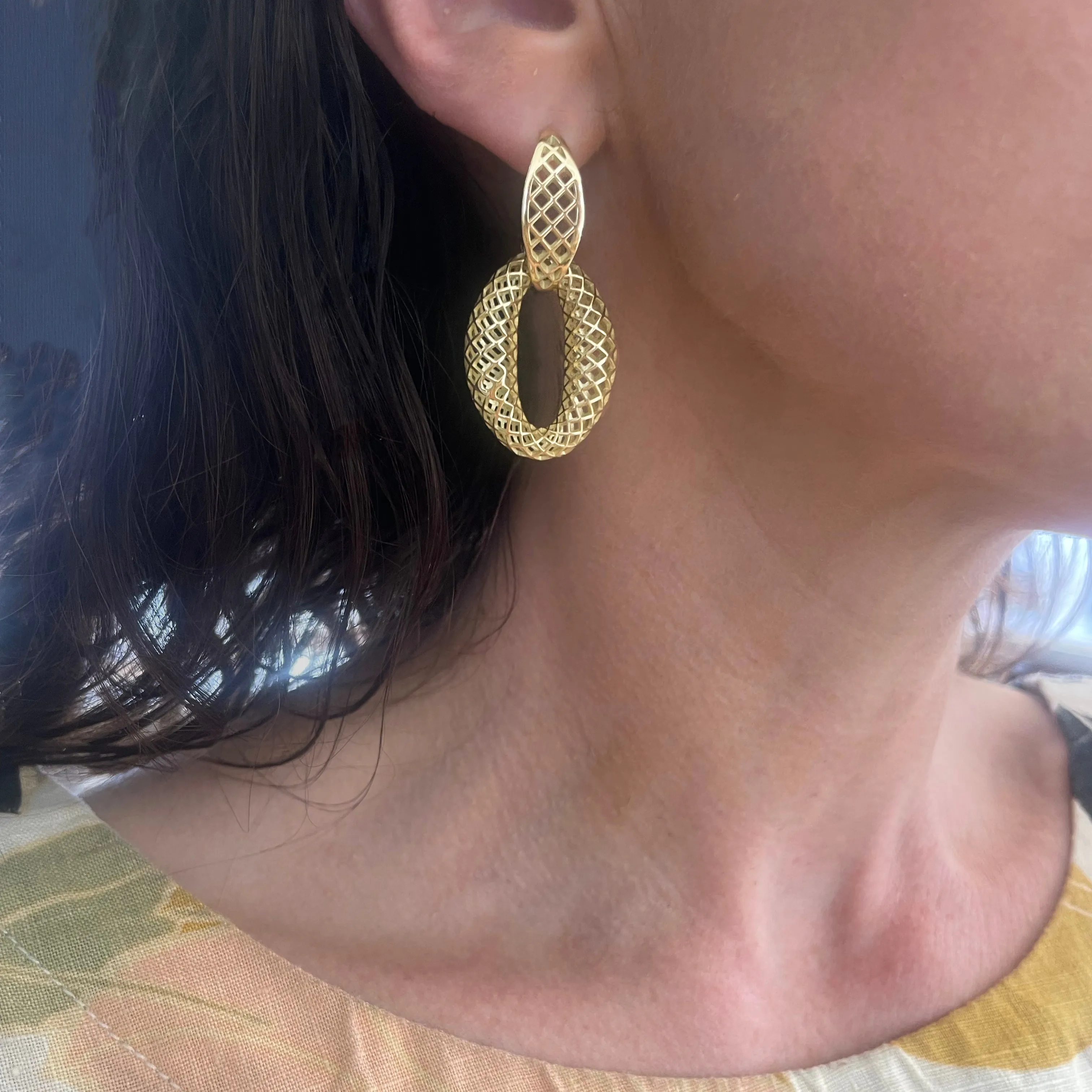 Chubby Crownwork® Link Drop Earrings