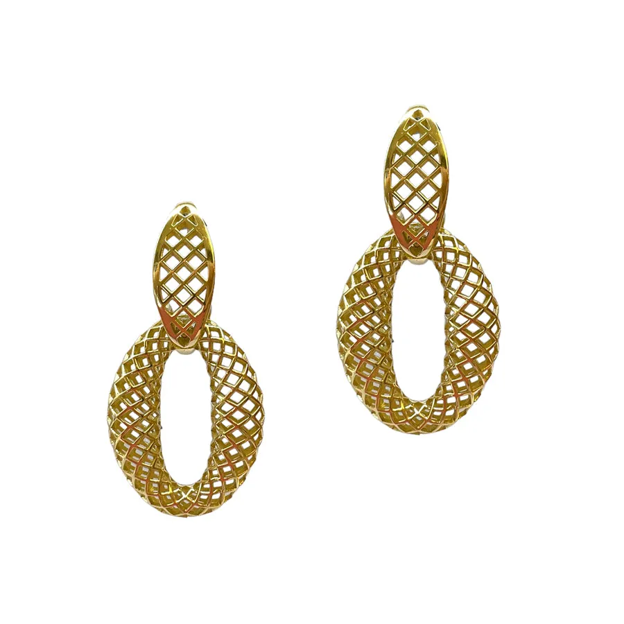 Chubby Crownwork® Link Drop Earrings