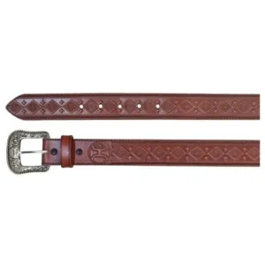 CL1914BE9-32-Brown Belt Hooey Diamond Tooled