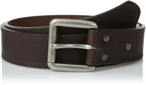 CLA10004631-48-Dk Brn Belt Ariat 1/2" Work Trip Stitch Dark Brown