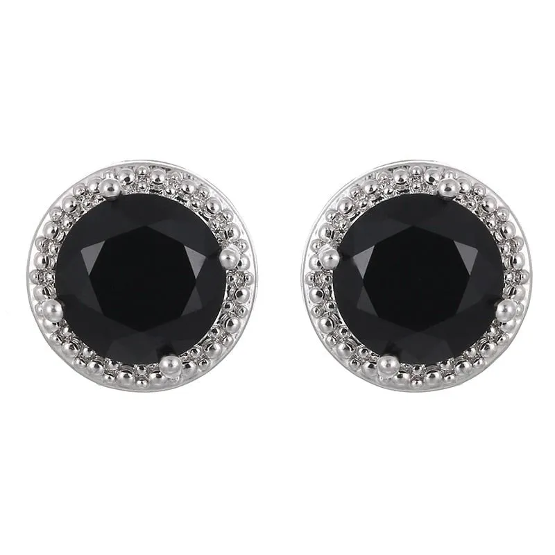 Classic Crown Stud Earrings Women Wedding Gold Jewelry