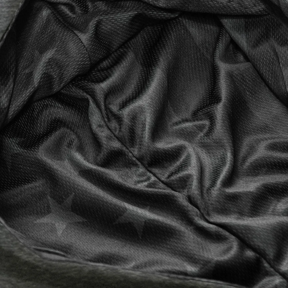 Classic Lined Hoodie | Blackout American Flag | Dark Heather Grey