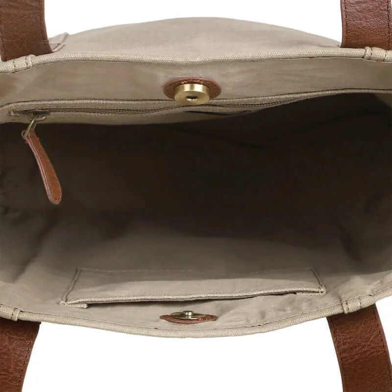 Cleveland Tote Handbag for Women - Brown