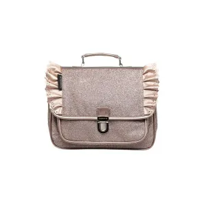 Copper Glitter Ruffle Small Backpack by Caramel & Cie