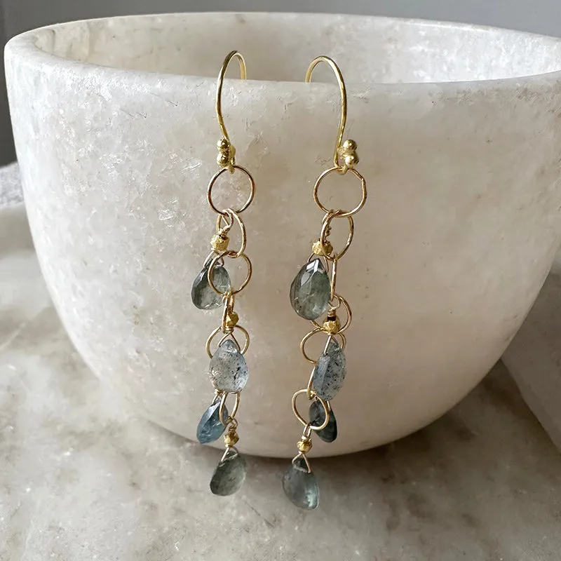 Coreen Moss Aquamarine Earrings