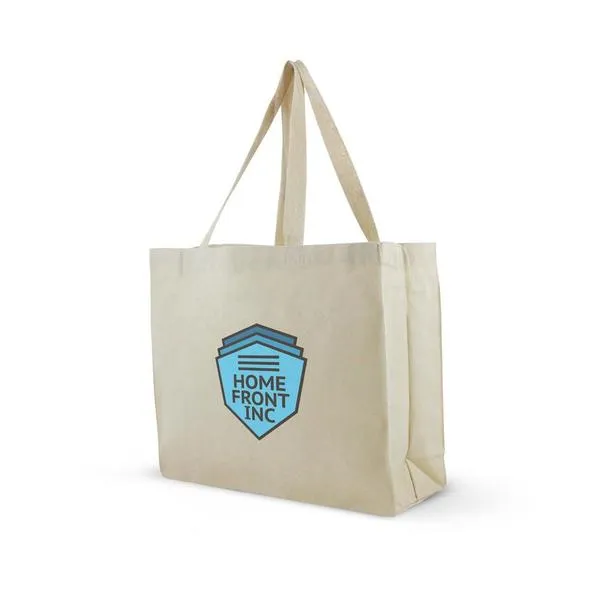 Cotton Canvas Gusset Tote