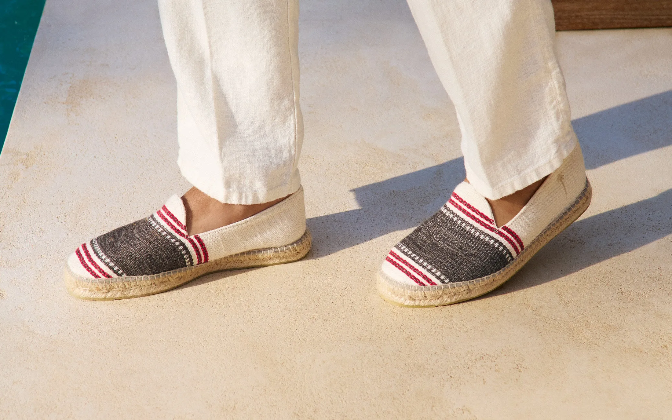 Cotton Jaquard Espadrilles - H50C0 - Portofino Cocoa Maxi Stripe
