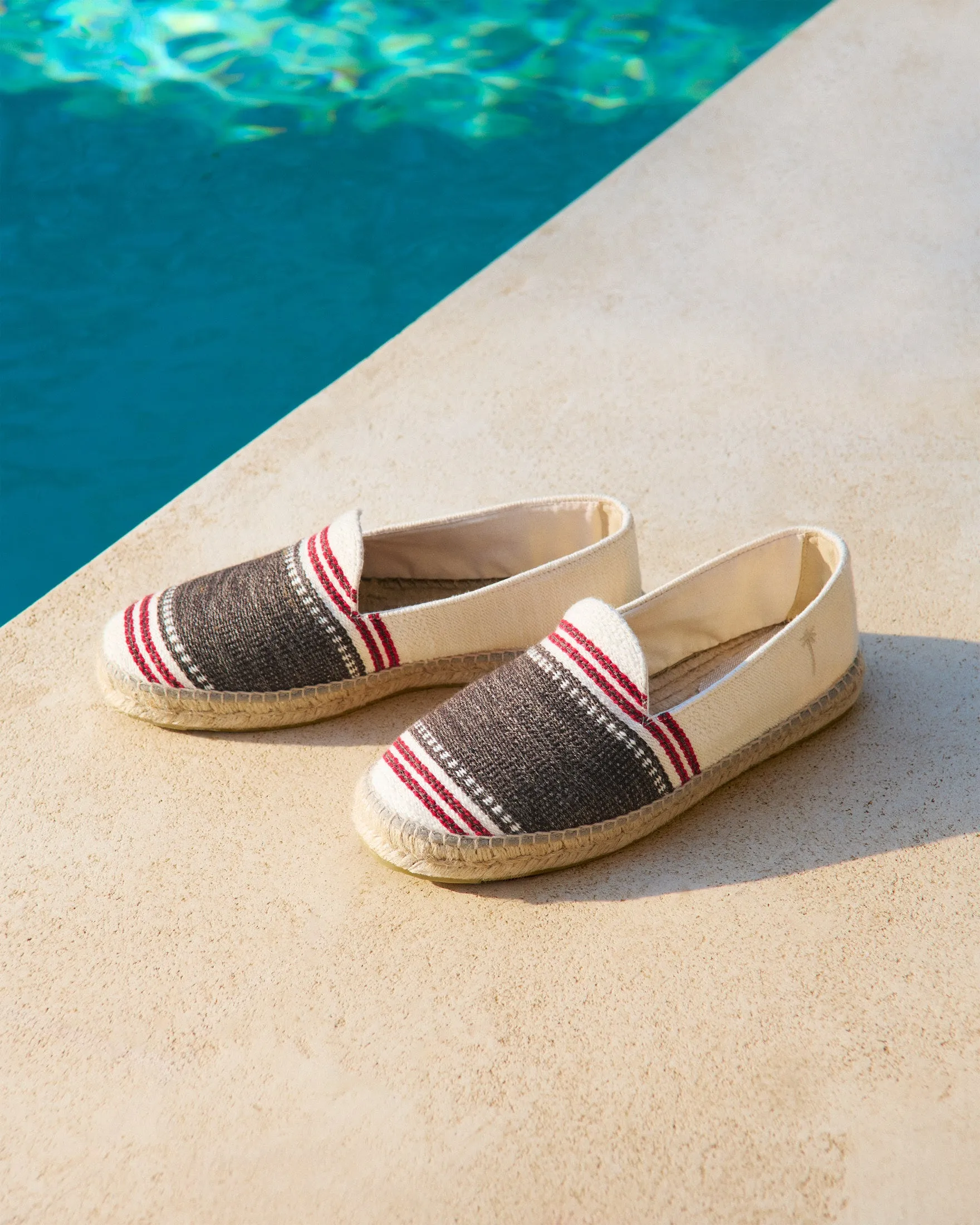 Cotton Jaquard Espadrilles - H50C0 - Portofino Cocoa Maxi Stripe