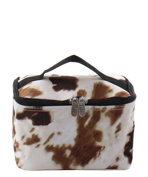 Cow Print Traincase -Small