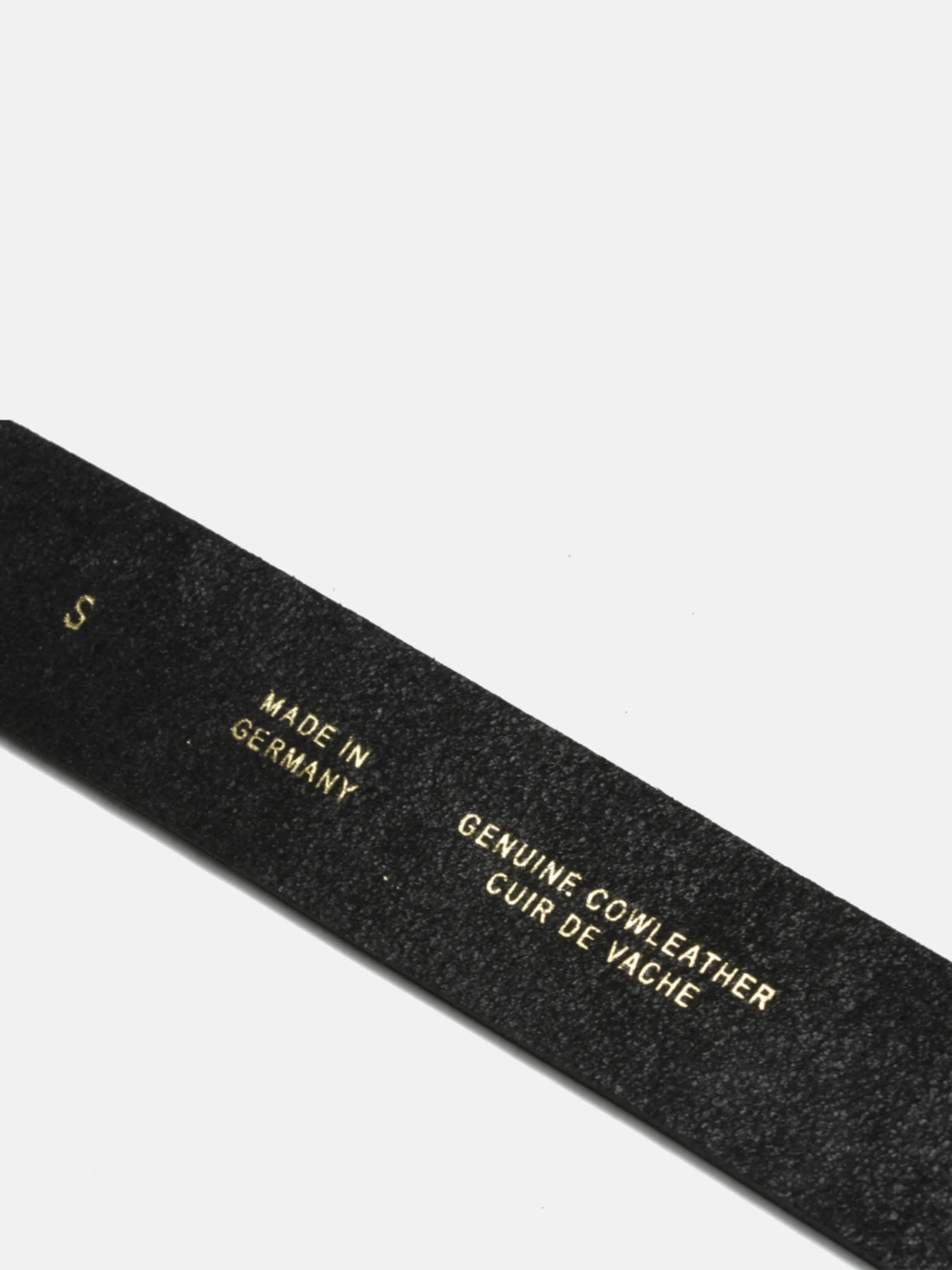 Curated Basics Belt - Black (Silver Buckle)