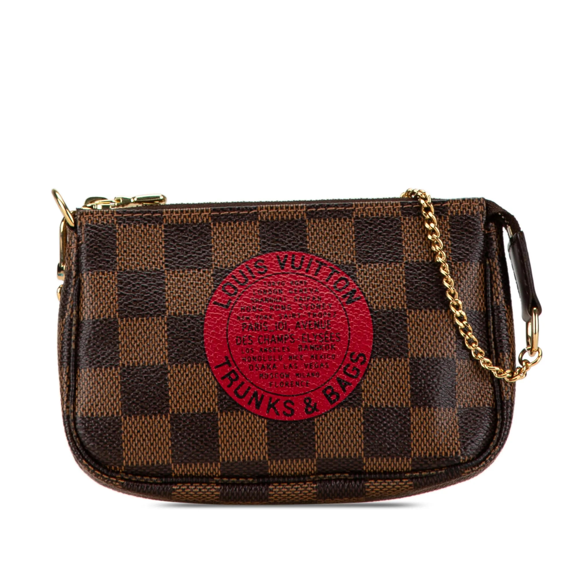 Damier Ebene Trunks and Bags Mini Pochette Accessoires