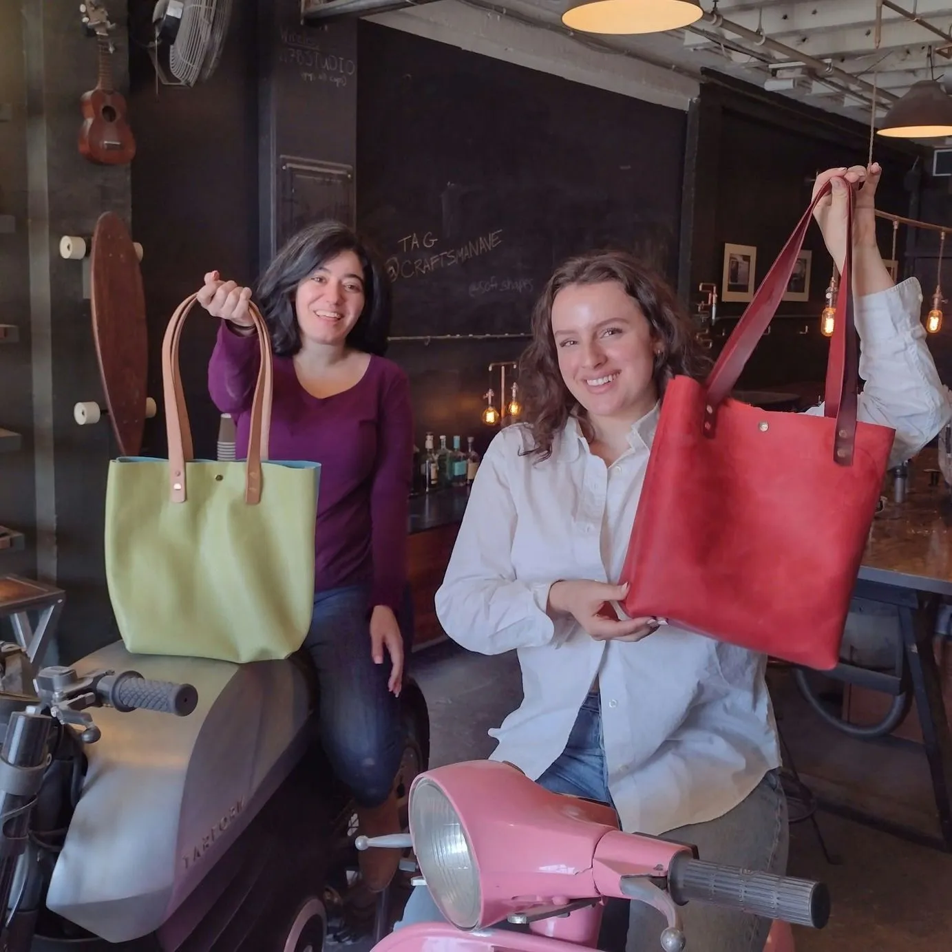 Date Night Craft a Leather Bag Experience for two