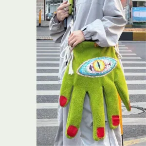 Devil's Hand丨Original Handmade Handbags, Green/Blue/Purple
