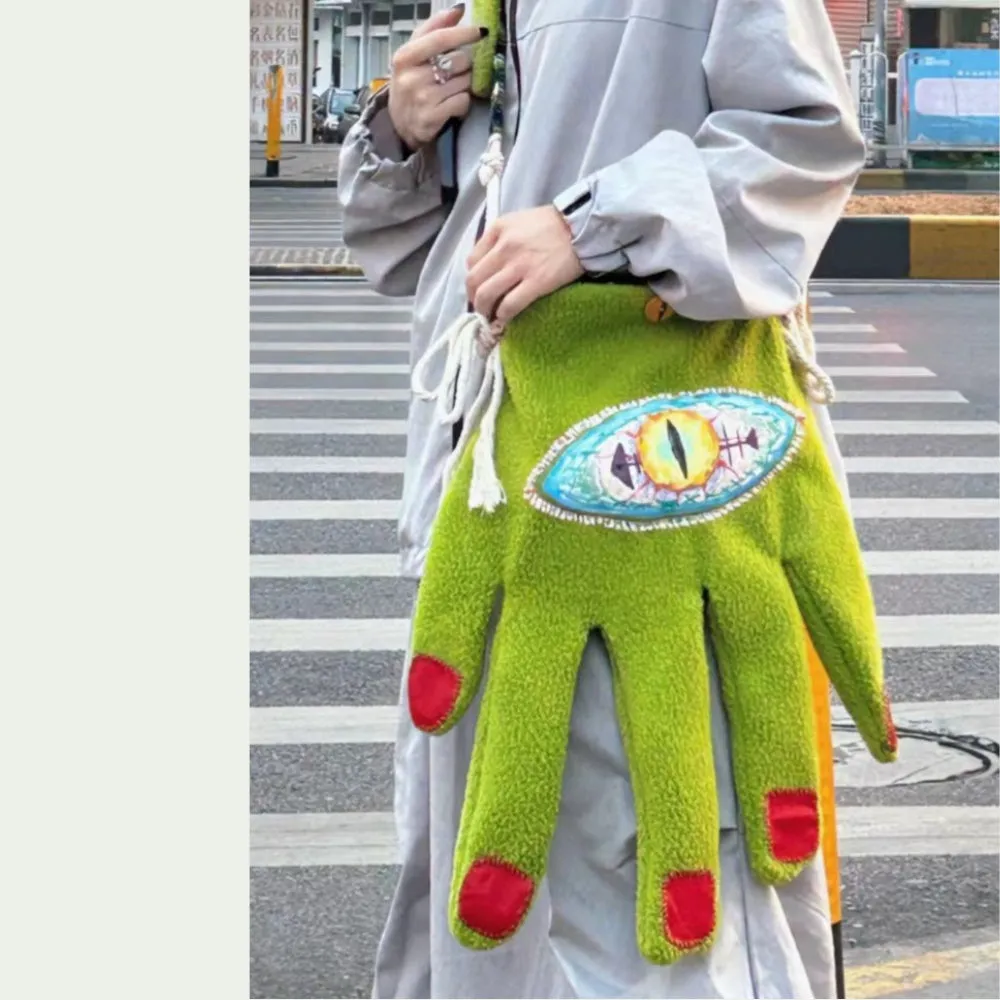 Devil's Hand丨Original Handmade Handbags, Green/Blue/Purple