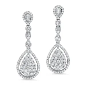 Diamond Drop Bridal Earring