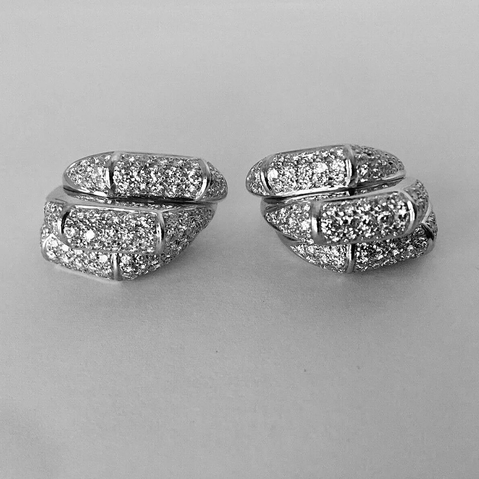 Diamond Drop Earrings 18 Karat White Gold