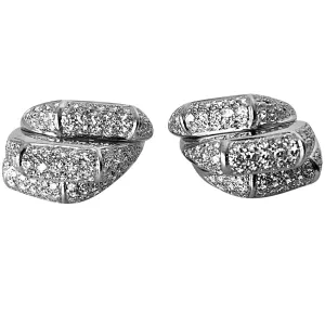 Diamond Drop Earrings 18 Karat White Gold