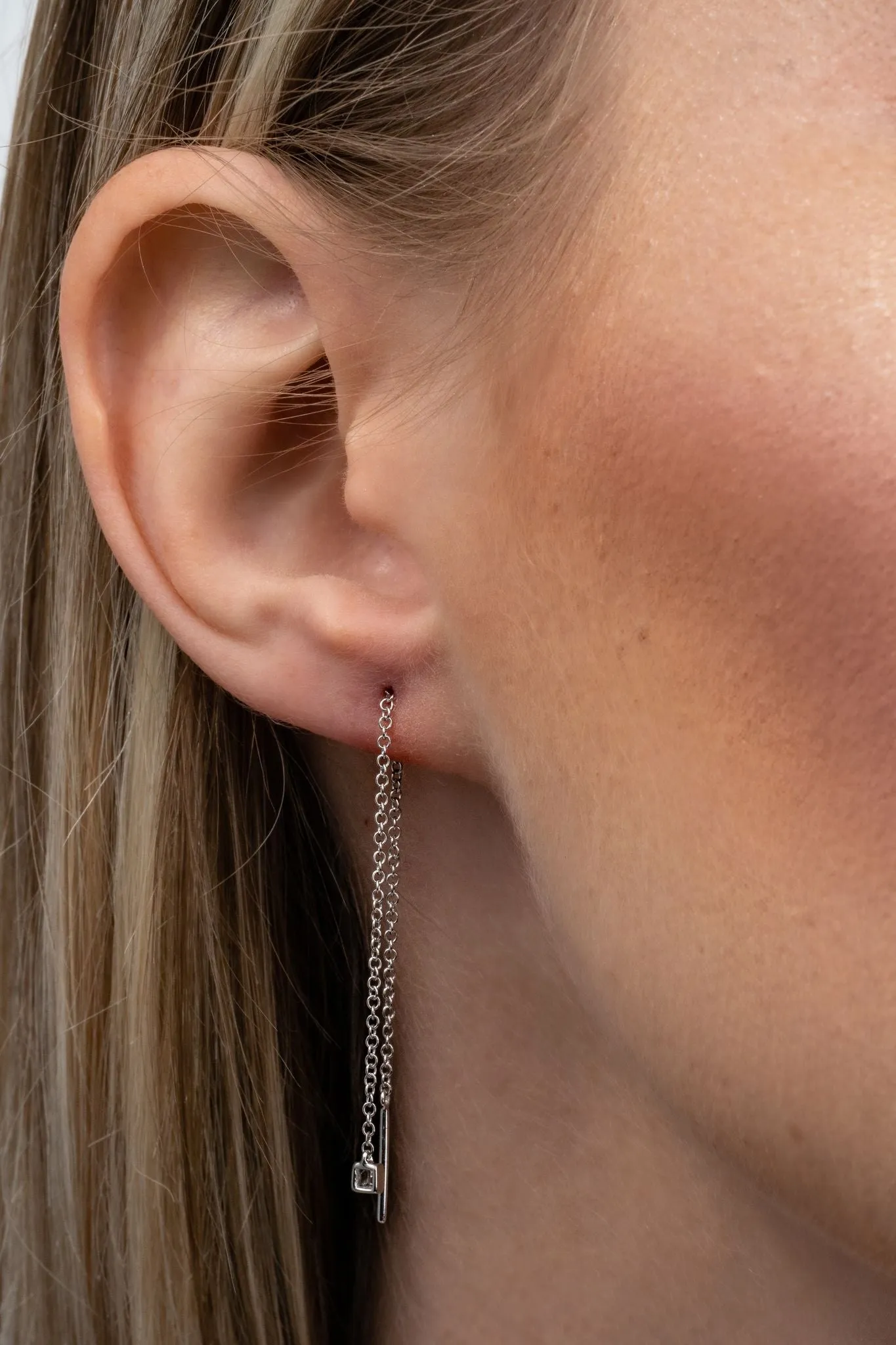 Diamond Threader Earrings