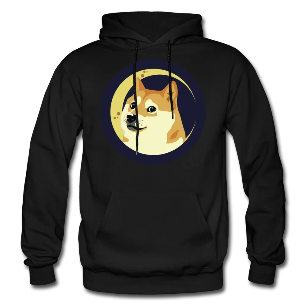 DOGE Coin Meme Dog Moon Men/Unisex Premium Adult Pullover Hoodie