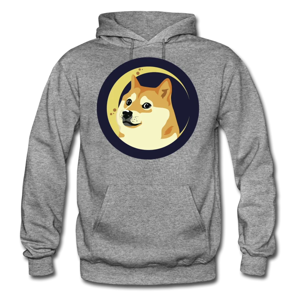 DOGE Coin Meme Dog Moon Men/Unisex Premium Adult Pullover Hoodie