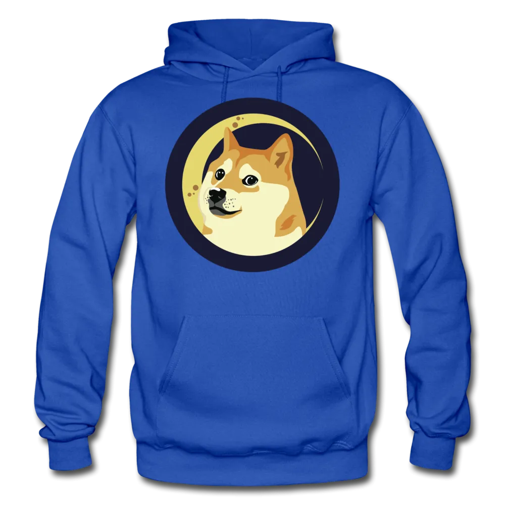 DOGE Coin Meme Dog Moon Men/Unisex Premium Adult Pullover Hoodie