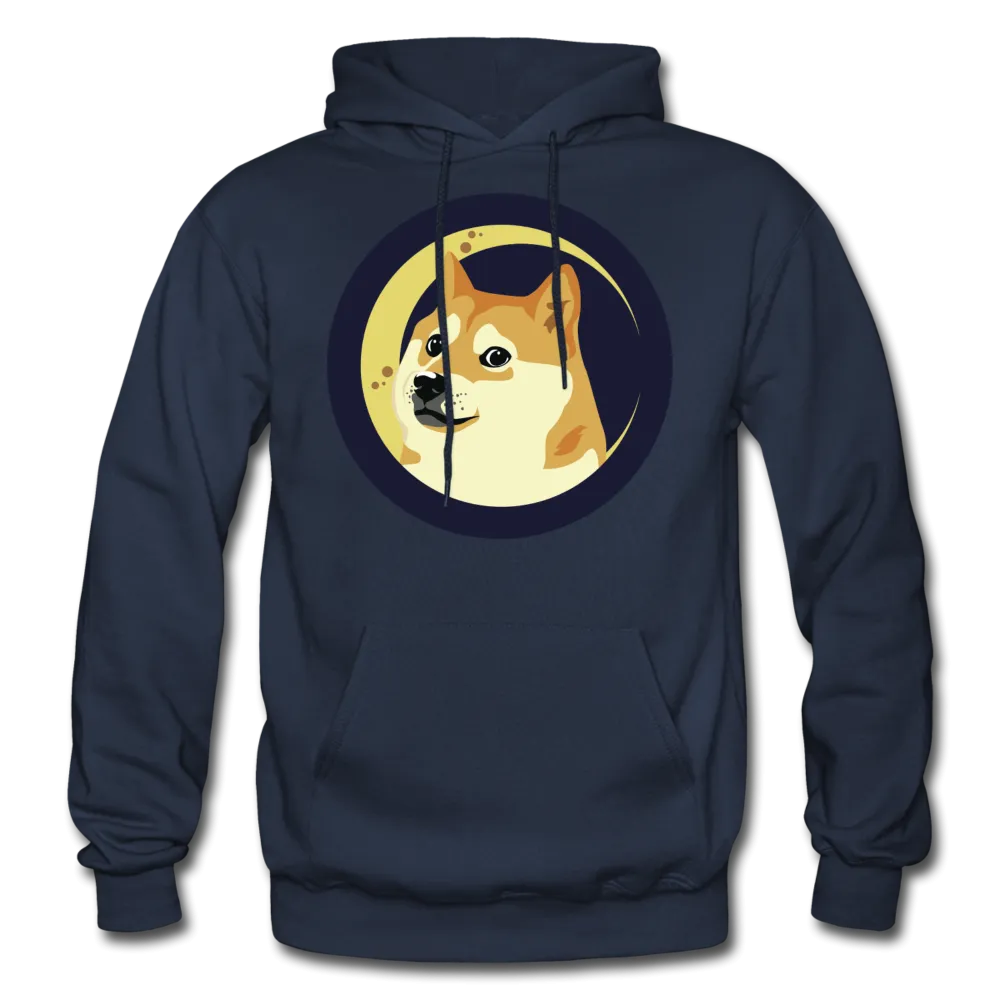DOGE Coin Meme Dog Moon Men/Unisex Premium Adult Pullover Hoodie