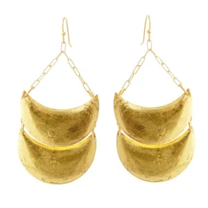 Double Crescent Earrings