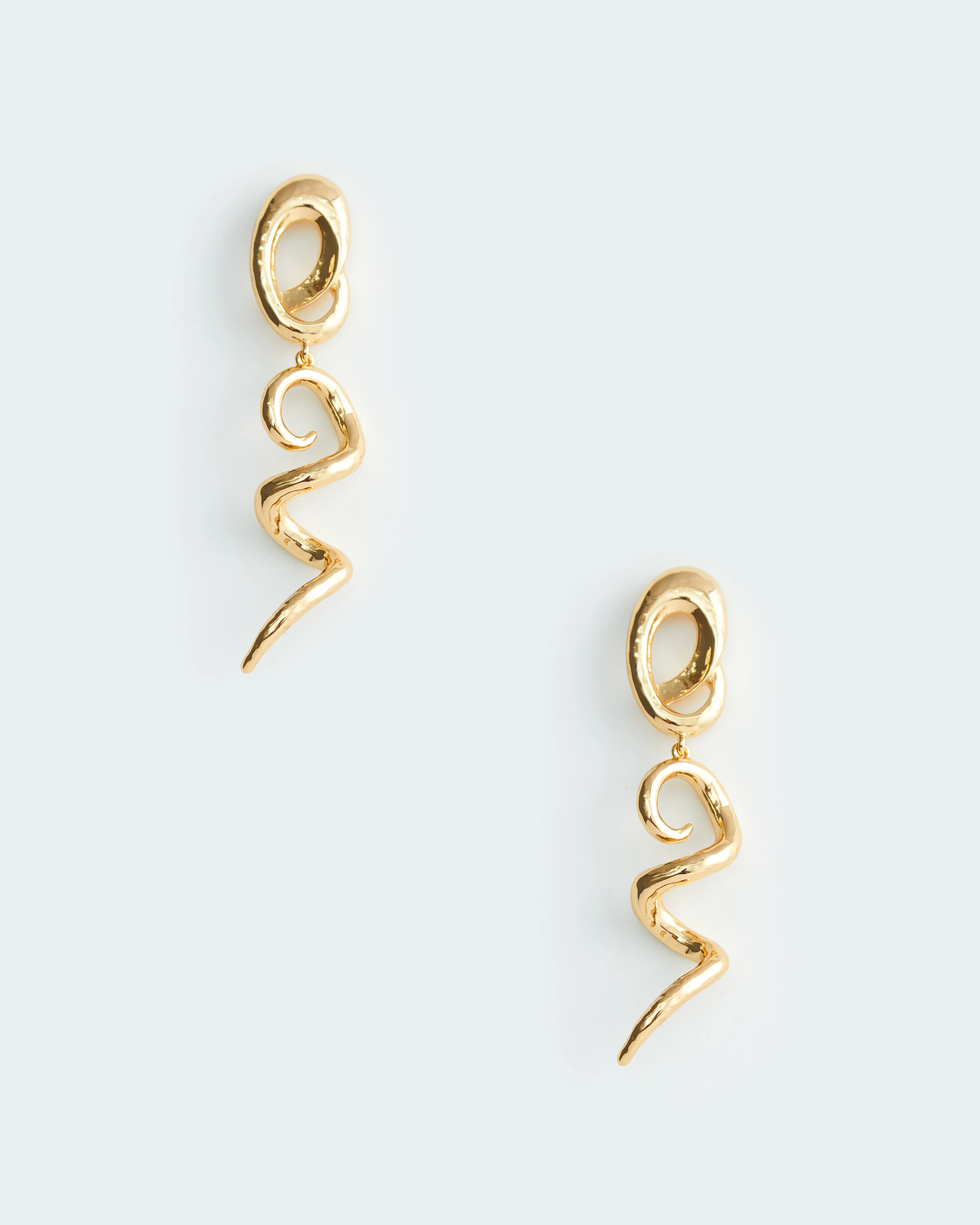 DOWNWARD SPIRAL EARRING