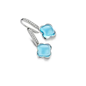 DROP EARRINGS BLUE TOPAZ