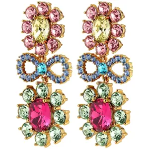 Dyrberg Kern Lillian Gold Earrings - Pastel