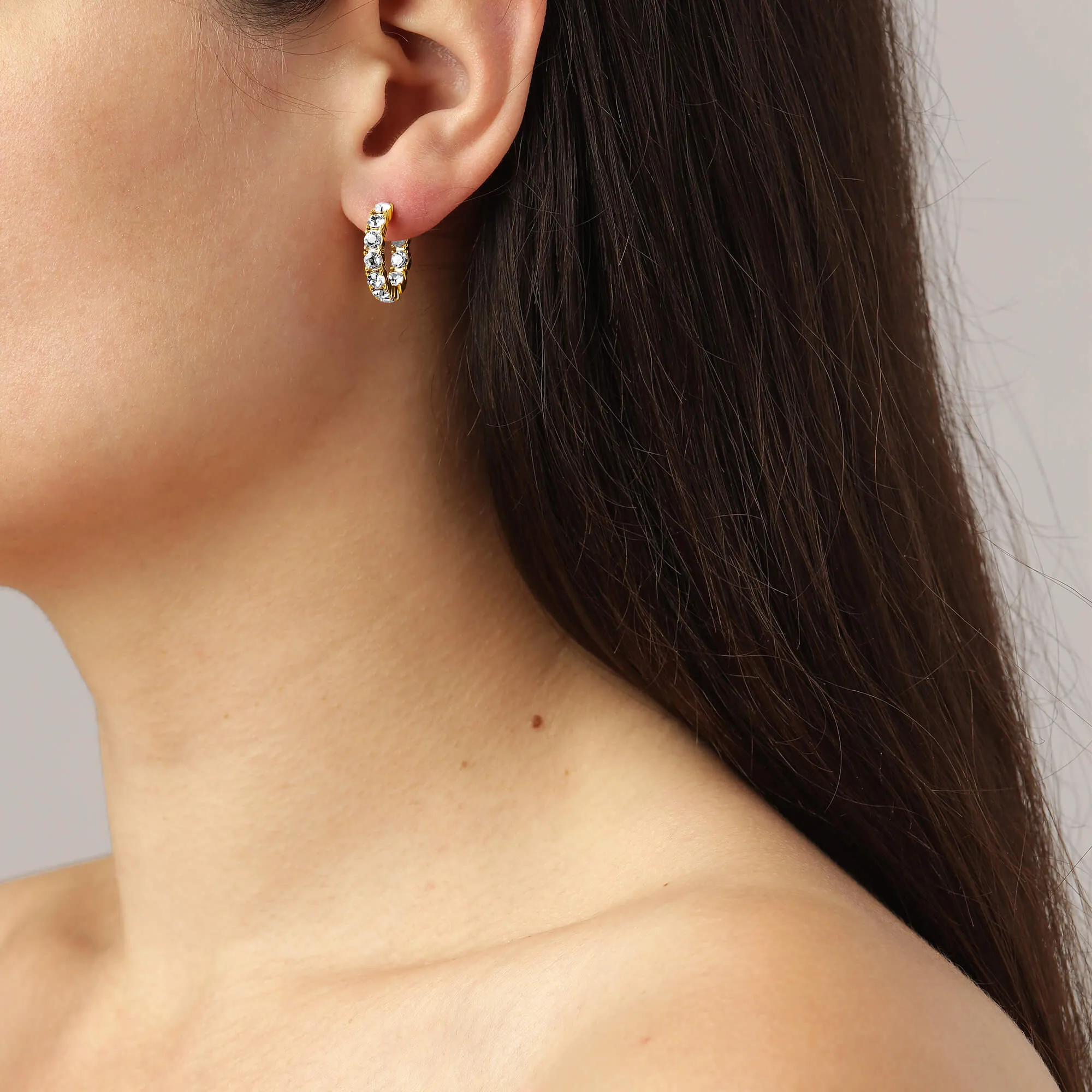 Dyrberg Kern Raquel Gold Hoop Earrings