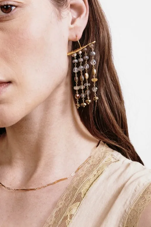 EG-5808- Cascading Multi Mix Earrings