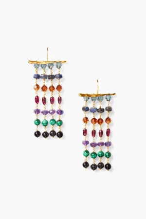 EG-5808- Cascading Multi Mix Earrings