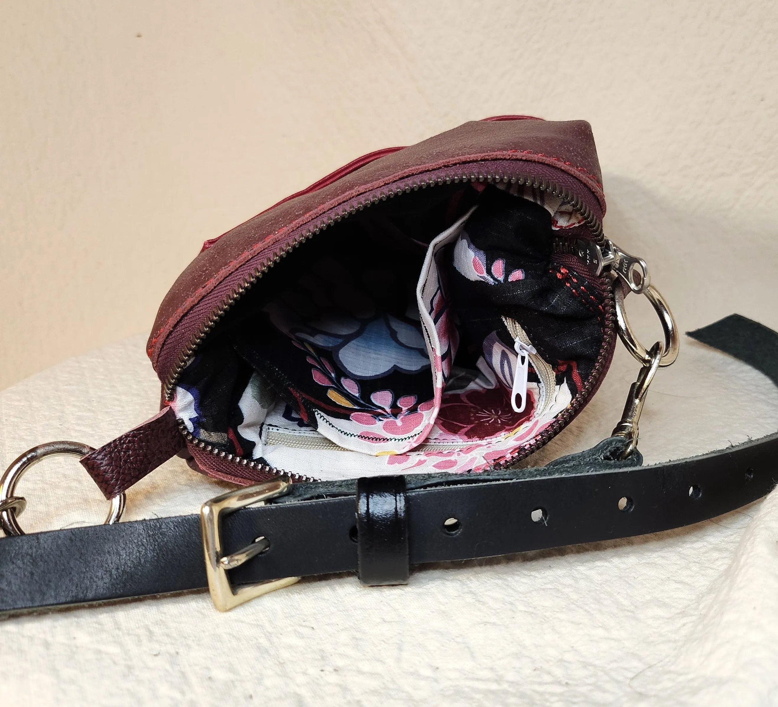 Emaline Burgundy Crossbody Bag