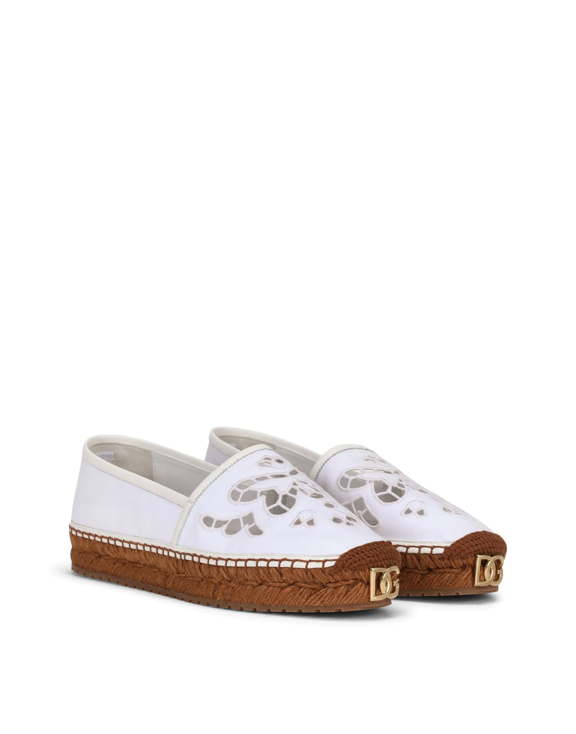 Embroidered canvas espadrilles