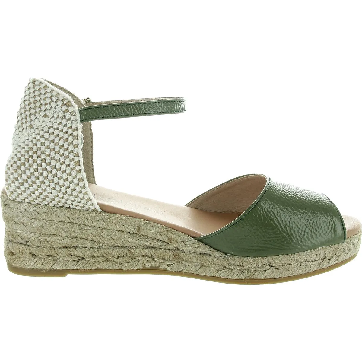 Eric Michael Womens Woven Leather Espadrilles