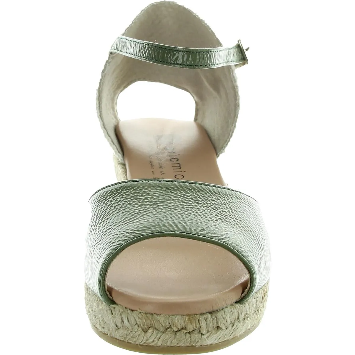 Eric Michael Womens Woven Leather Espadrilles
