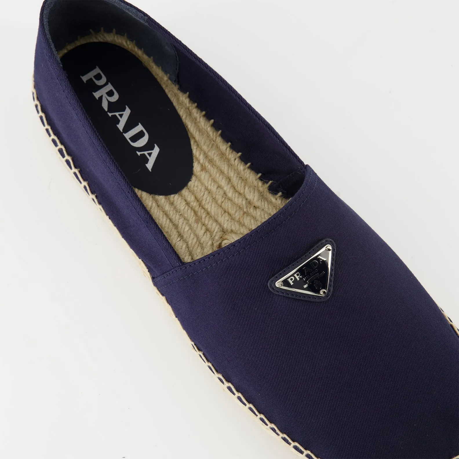 Espadrilles en coton bleu marine